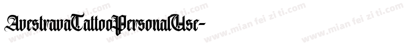 AvestravaTattooPersonalUse字体转换