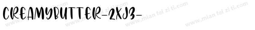 CreamyButter-2XJ3字体转换