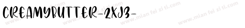 CreamyButter-2XJ3字体转换