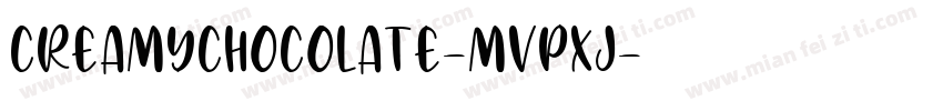 CreamyChocolate-MVpXJ字体转换