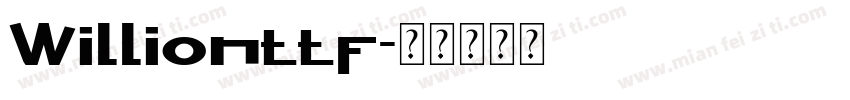 Willionttf字体转换