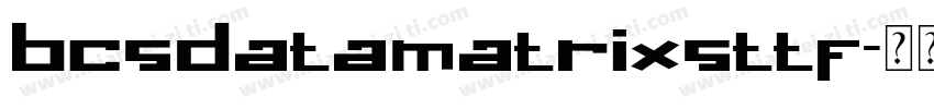 bcsdatamatrixsttf字体转换