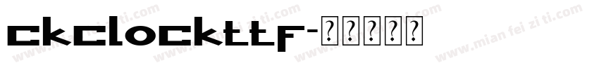 ckclockttf字体转换