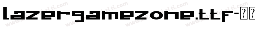 lazergamezone.ttf字体转换