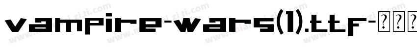 vampire-wars(1).ttf字体转换