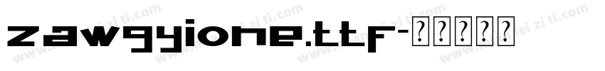 zawgyione.ttf字体转换