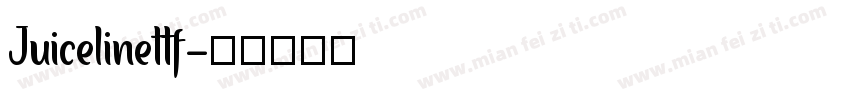 Juicelinettf字体转换