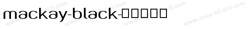 mackay-black字体转换