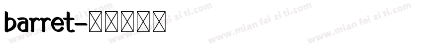 barret字体转换