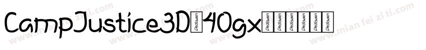 CampJustice3D-40gx字体转换