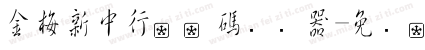 金梅新中行國際碼转换器字体转换