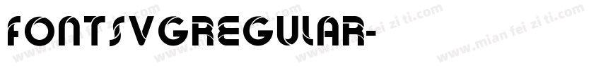 FontSvgRegular字体转换