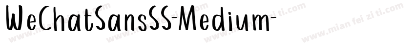 WeChatSansSS-Medium字体转换