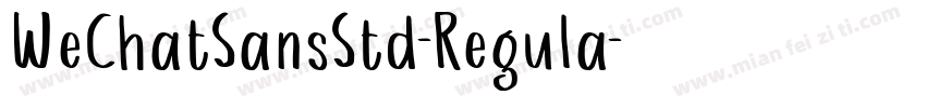 WeChatSansStd-Regula字体转换