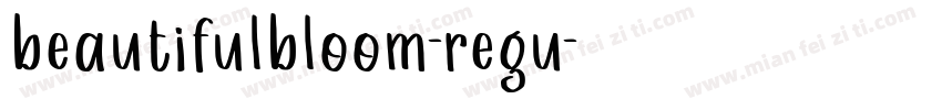 beautifulbloom-regu字体转换