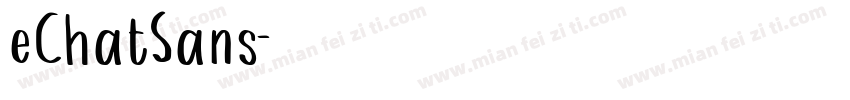 eChatSans字体转换