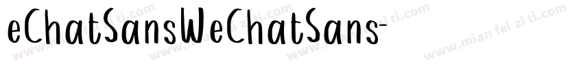 eChatSansWeChatSans字体转换
