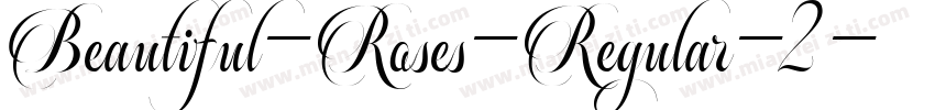 Beautiful-Roses-Regular-2字体转换