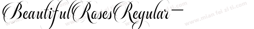 BeautifulRosesRegular字体转换