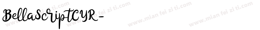 BellaScriptCYR字体转换