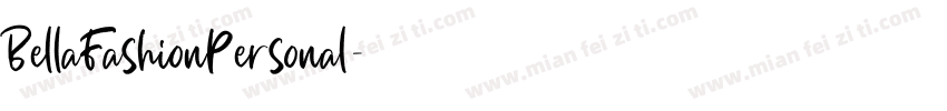 BellaFashionPersonal字体转换