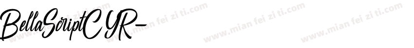 BellaScriptCYR字体转换