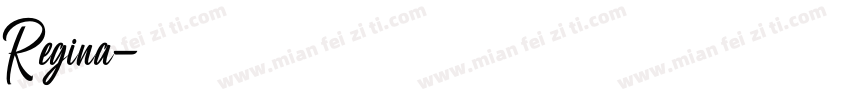 Regina字体转换