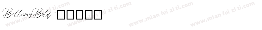 BellamyBold字体转换