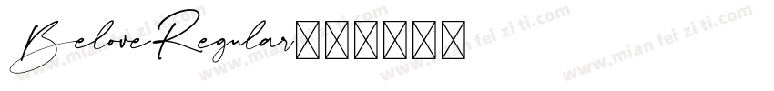 BeloveRegular字体转换