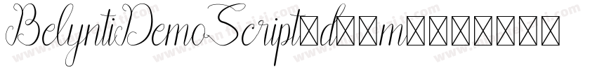 BelyntiDemoScript-d99m7字体转换