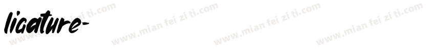 ligature字体转换