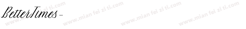 BetterTimes字体转换