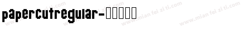 papercutregular字体转换