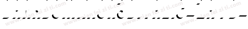 DarkDominion3DItalic-2avd字体转换
