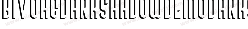 BivoacDarkShadowDemoDarkShadow-BWL4x字体转换