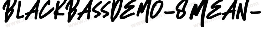 BlackBassDemo-8Mean字体转换