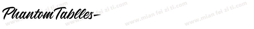 PhantomTablles字体转换