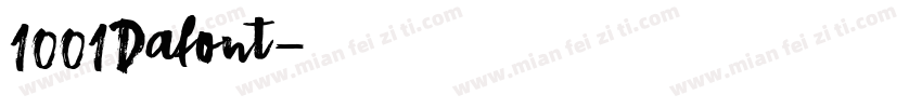 1001Dafont字体转换