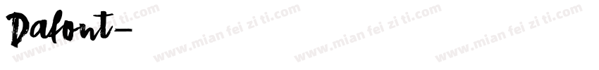 Dafont字体转换