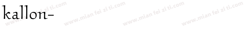 kallon字体转换
