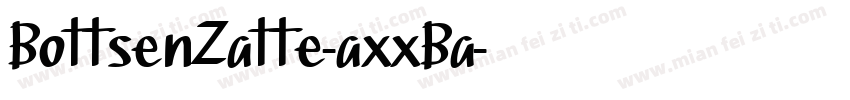 BottsenZatte-axxBa字体转换