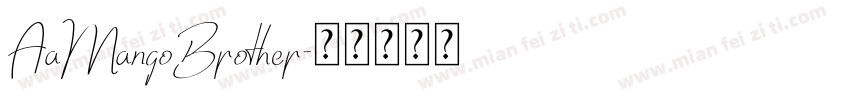 AaMangoBrother字体转换