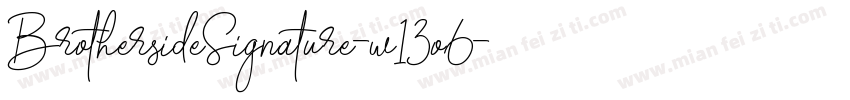 BrothersideSignature-w13o6字体转换