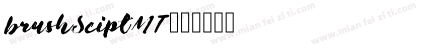 brushSciptMT字体转换