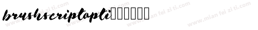 brushscriptopti字体转换