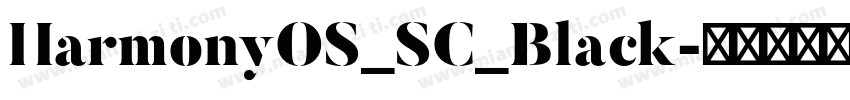 HarmonyOS_SC_Black字体转换