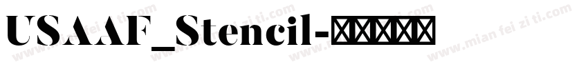 USAAF_Stencil字体转换