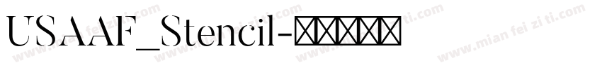 USAAF_Stencil字体转换