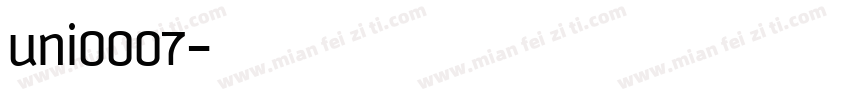 uni0007字体转换