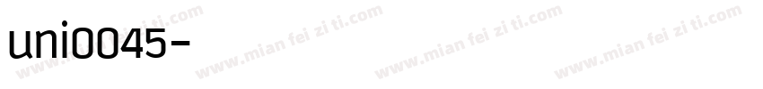 uni0045字体转换